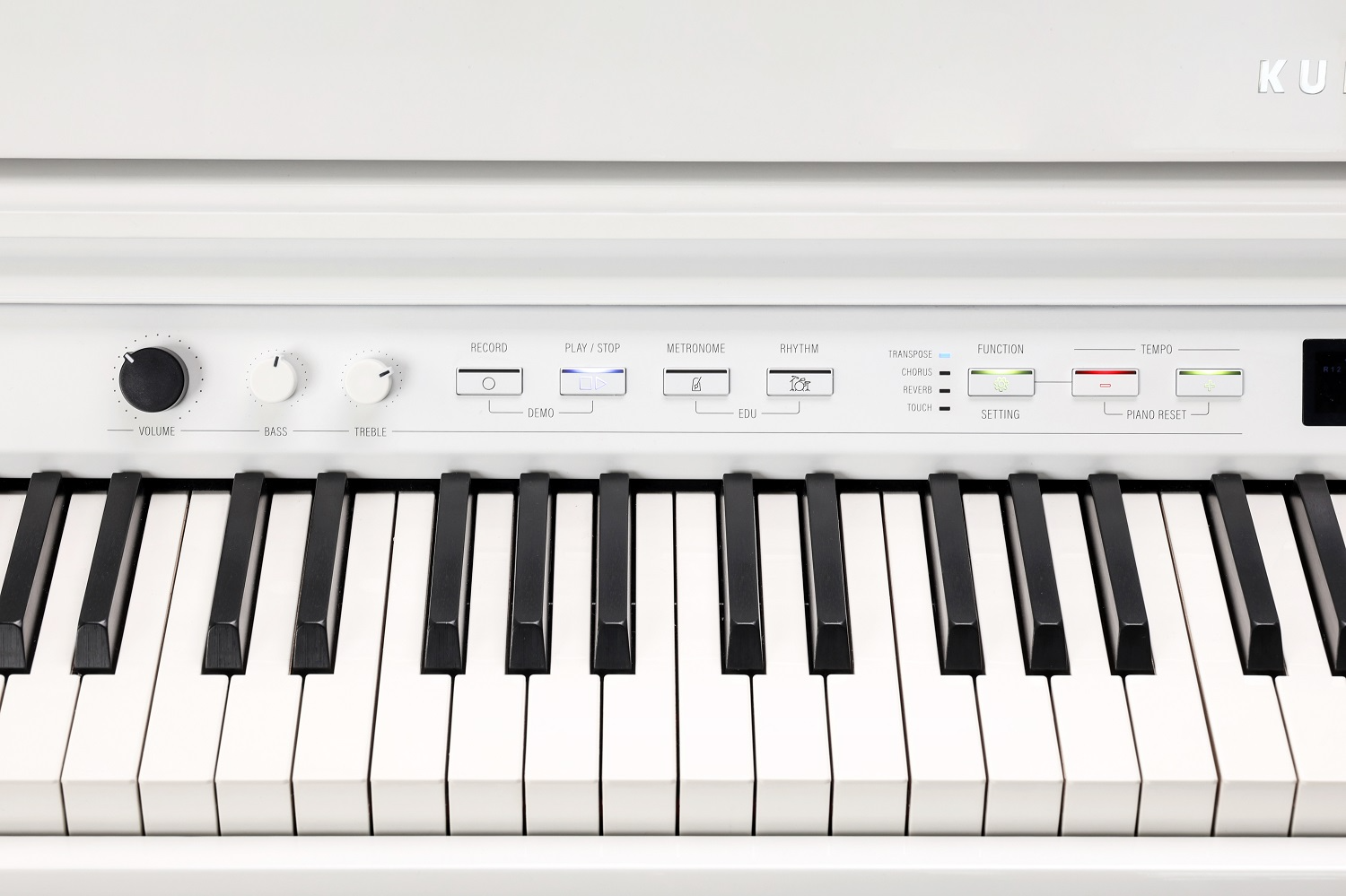 Kurzweil CUP G1W Digital Baby Grand Piano - White Polish