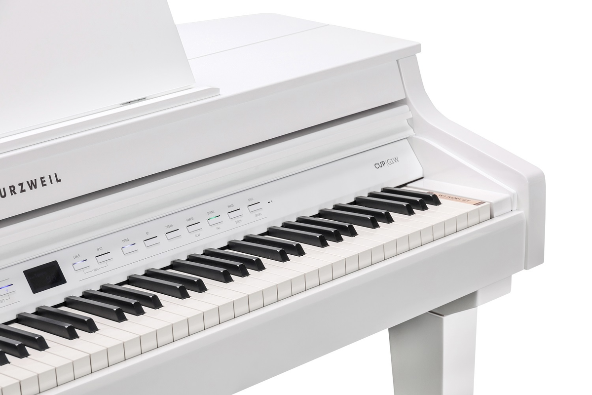 Kurzweil CUP G1W Digital Baby Grand Piano - White Polish