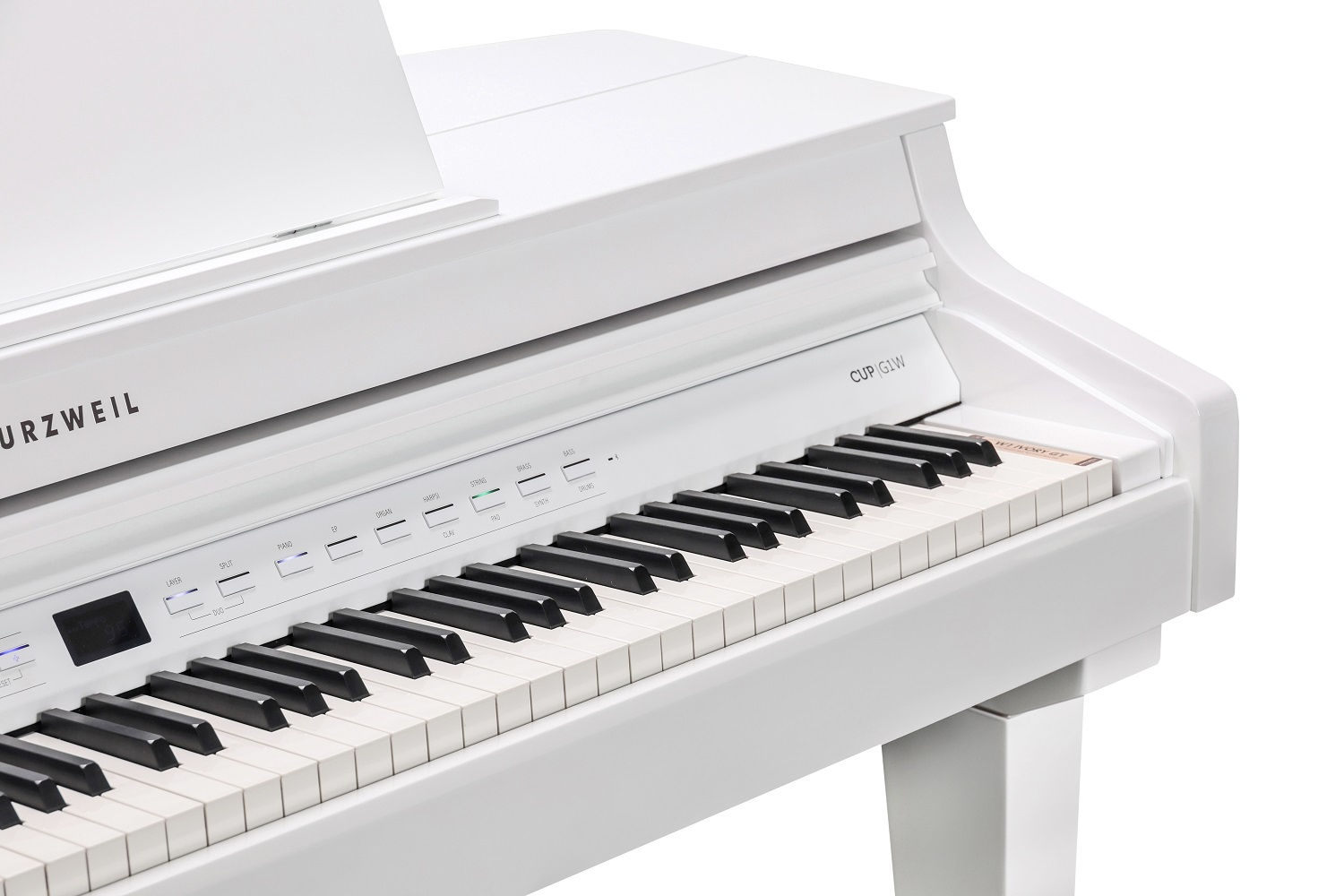 Kurzweil CUP G1W Digital Baby Grand Piano - White Polish