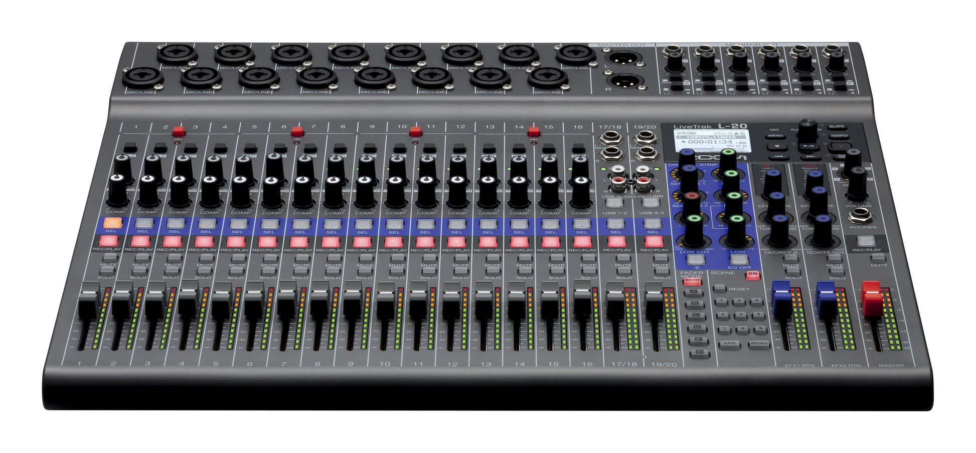 Zoom LiveTrak L-20 Digital Recording Mixer