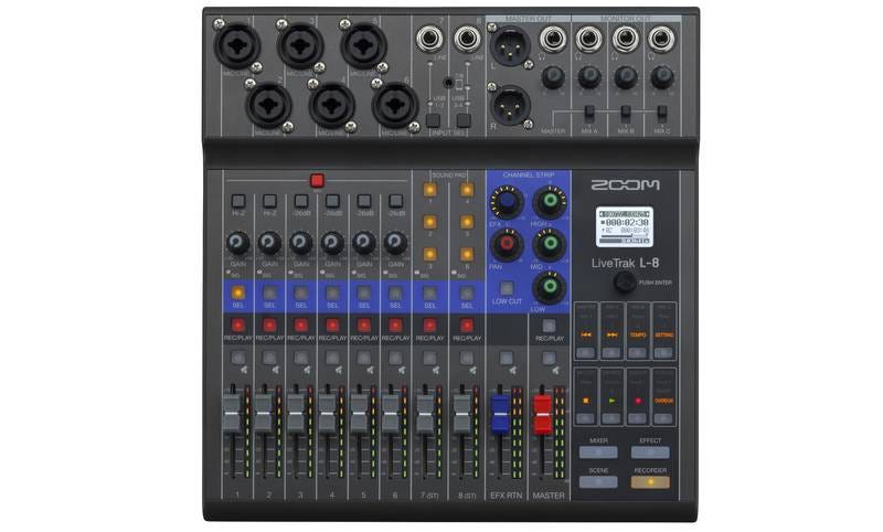 Zoom LiveTrak L-8 Digital Recording Mixer