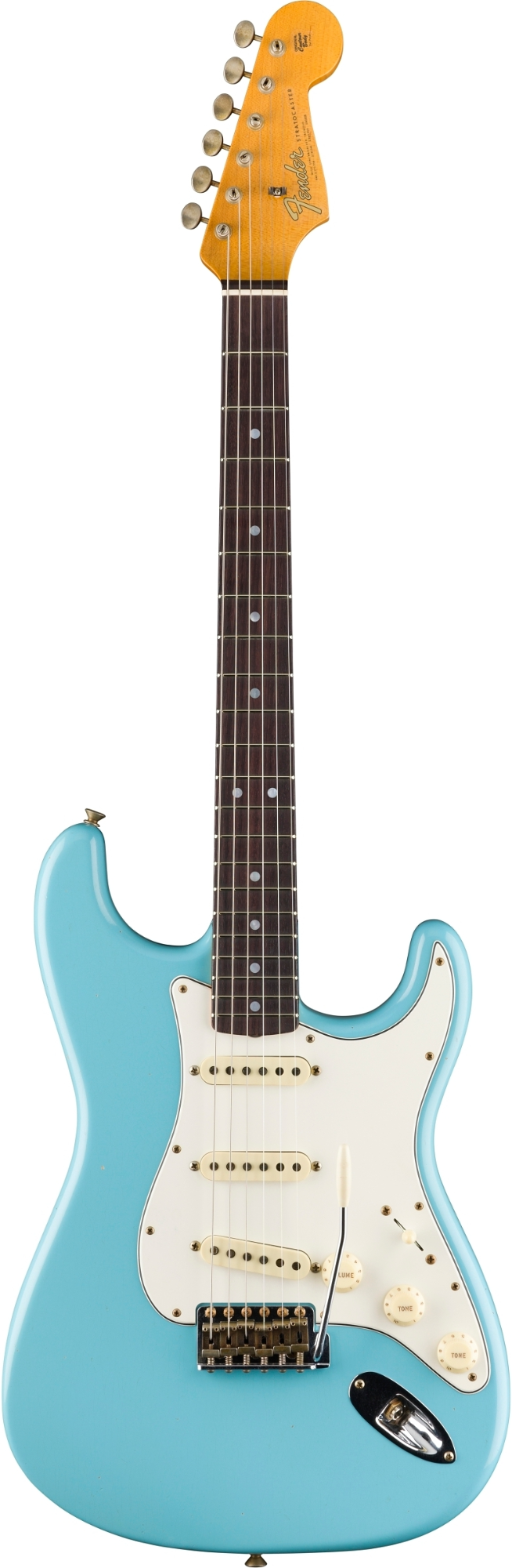 Fender Custom Shop Limited Edition Fat '64 Stratocaster - Journeyman Relic - Aged Daphne Blue RW (#L11639)