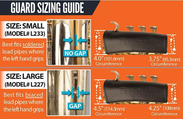 ProTec French Horn Leather Hand Guard - Regular (L227)