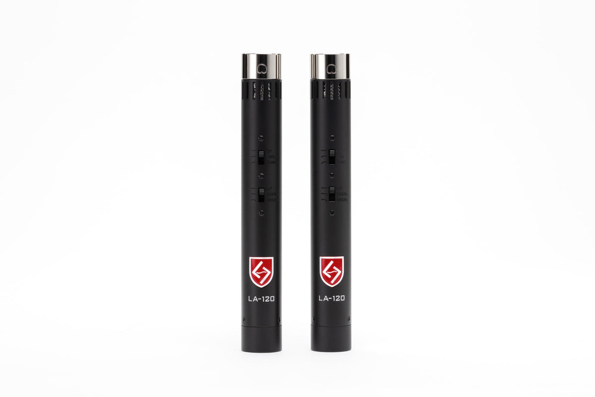 Lauten Audio Black LA-120 V2 Small Diaphragm Condenser Microphone - Pair