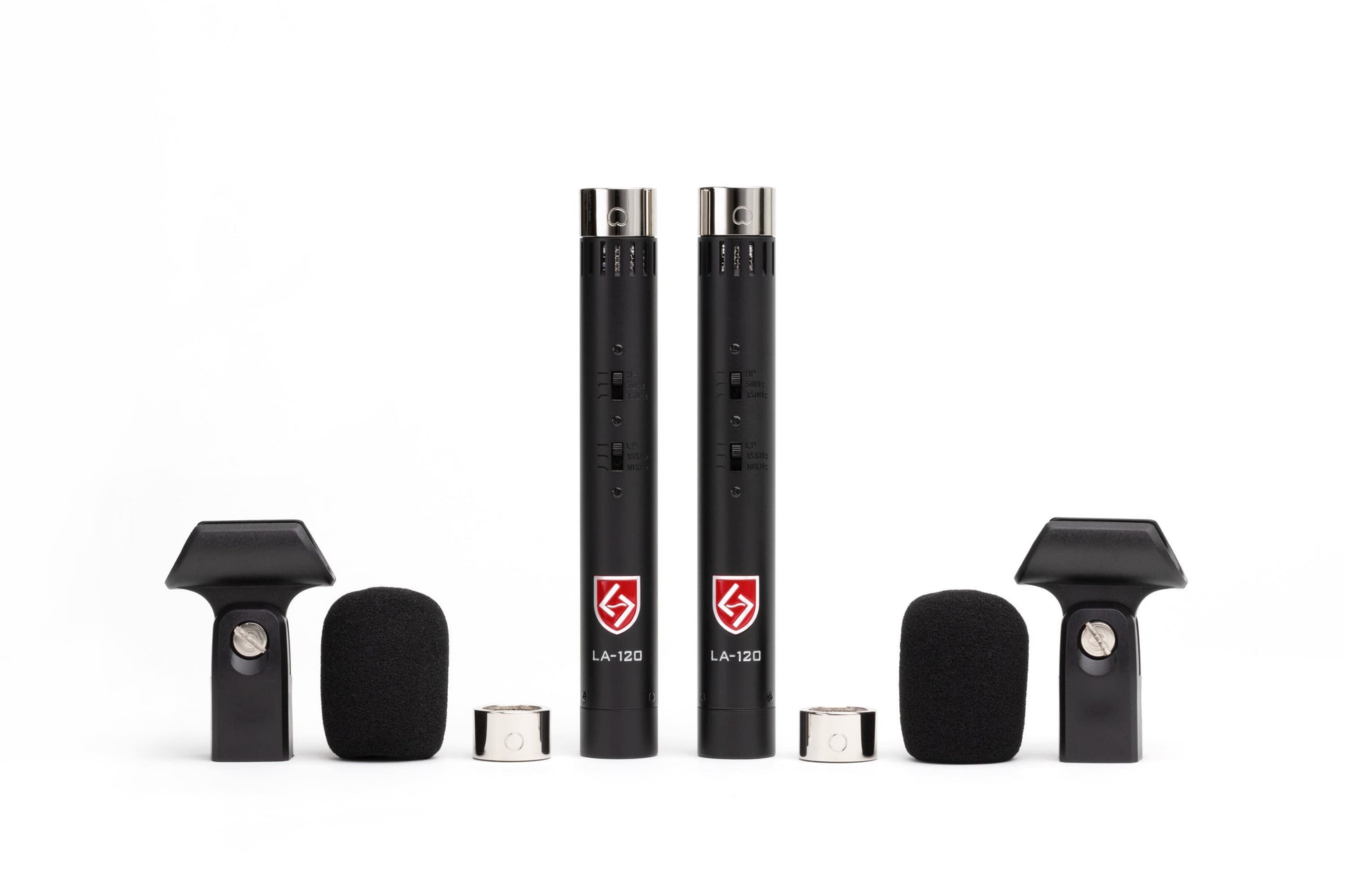 Lauten Audio Black LA-120 V2 Small Diaphragm Condenser Microphone - Pair