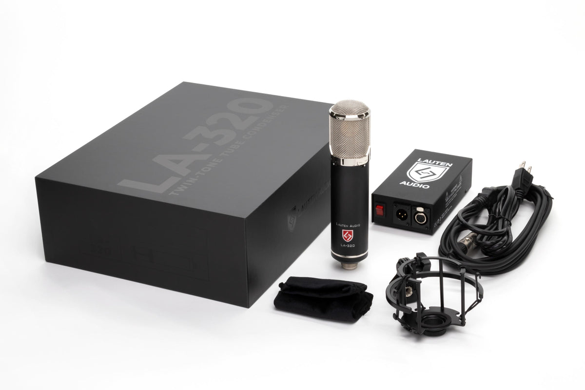 Lauten Audio Black LA-320 V2 Tube Condenser Microphone