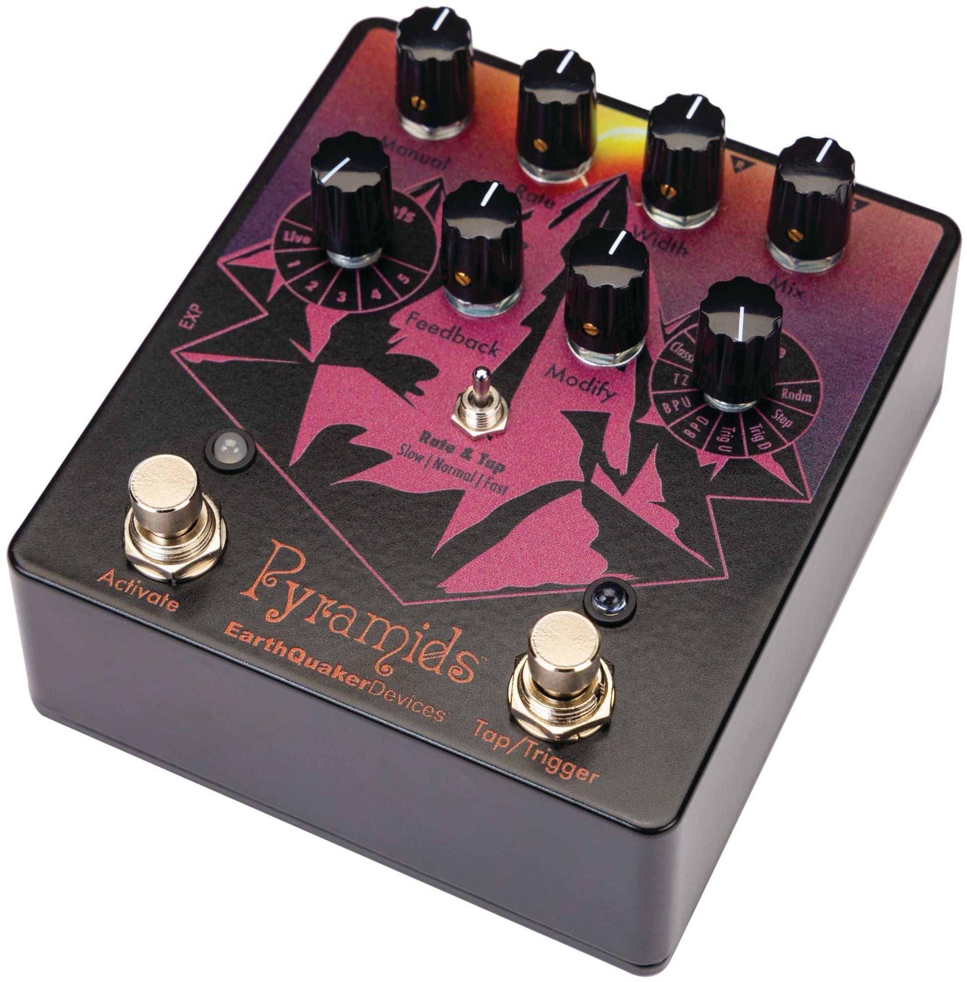 EarthQuaker Devices LTD ED Pyramids Stereo Flanger Pedal - Solar Eclipse