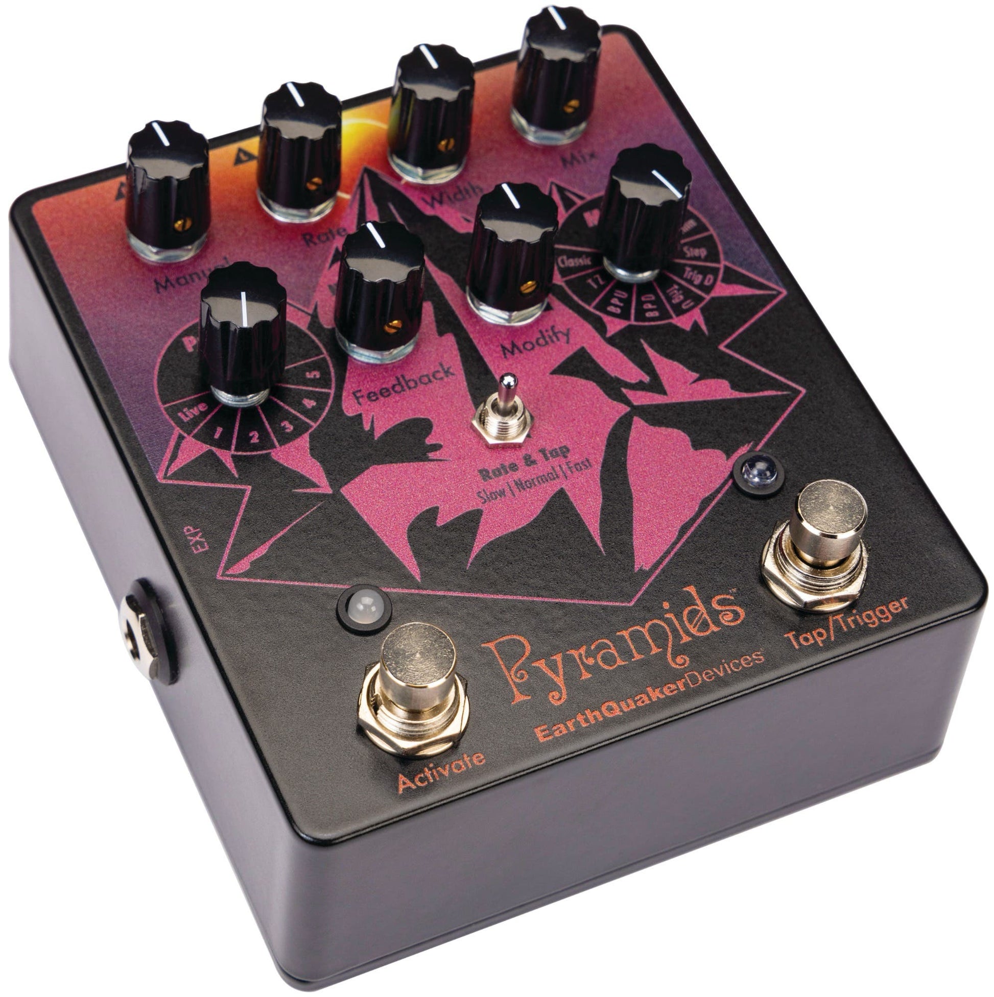 EarthQuaker Devices LTD ED Pyramids Stereo Flanger Pedal - Solar Eclipse