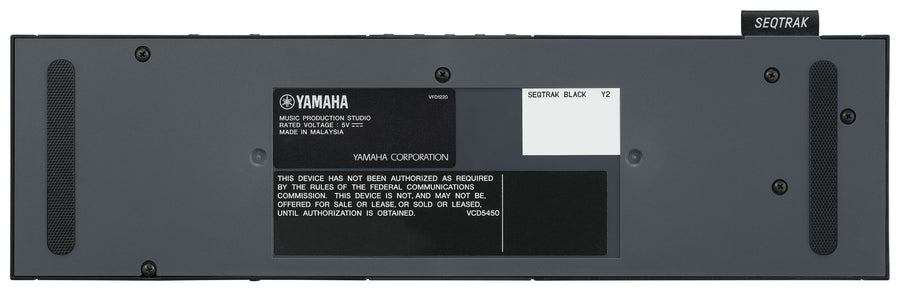 Yamaha SEQTRAK Portable Synth / Music Production Studio - Black