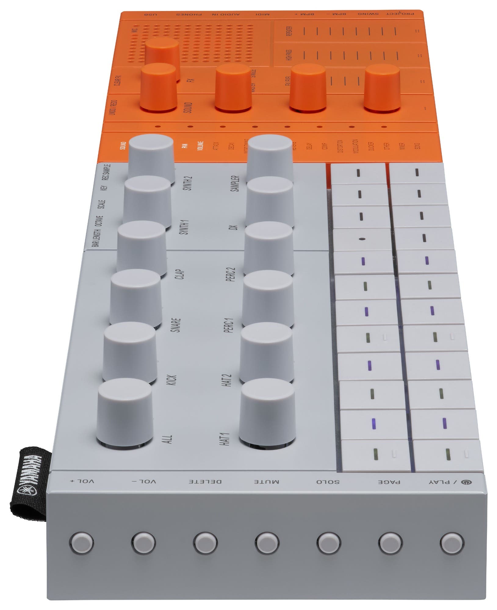 Yamaha SEQTRAK Portable Synth / Music Production Studio - Orange