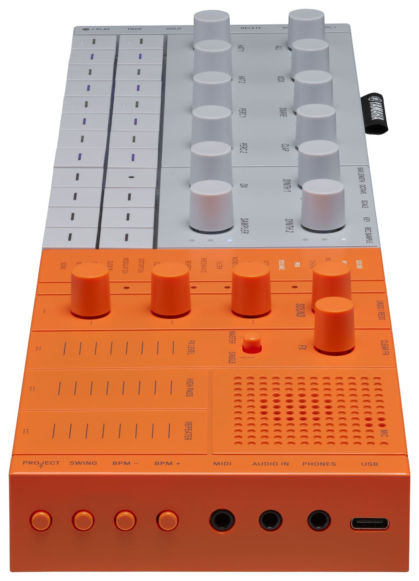 Yamaha SEQTRAK Portable Synth / Music Production Studio - Orange