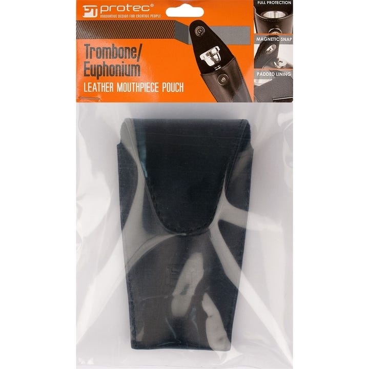 PRO TEC LEATHER LARGE BRASS MOUTHPIECE POUCH