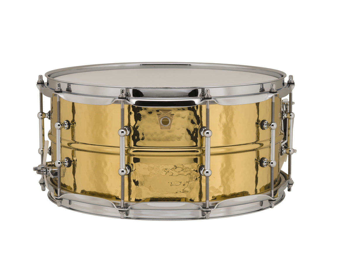 Ludwig Hammered Brass 14" x 6.5" Snare Drum (LB422BKT)