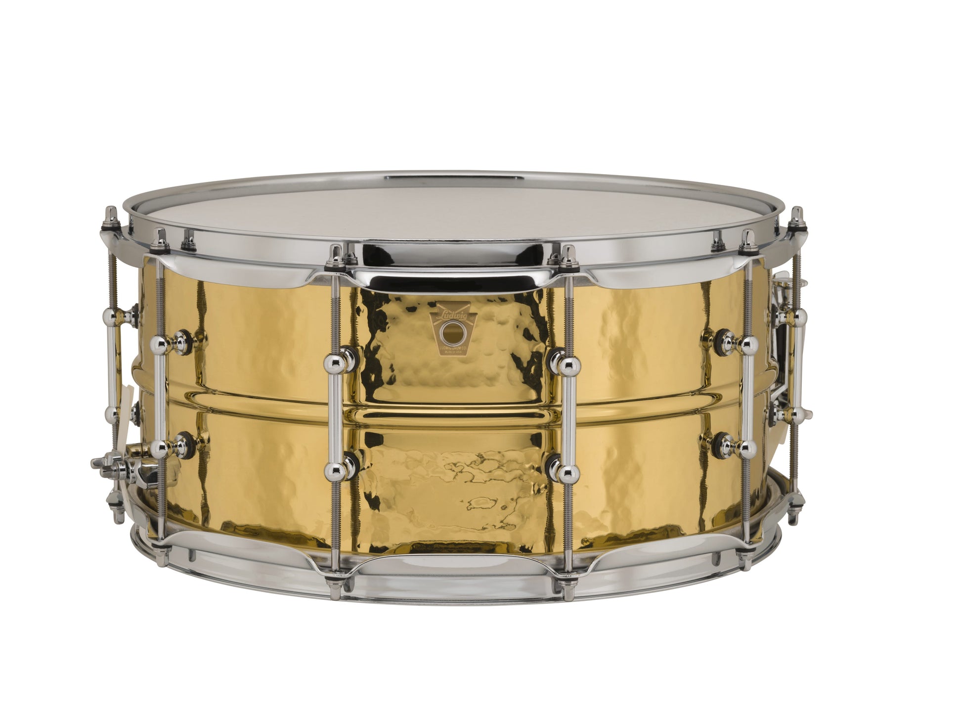 Ludwig Hammered Brass 14" x 6.5" Snare Drum (LB422BKT)