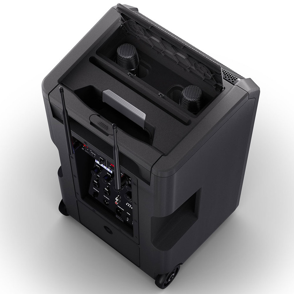 LD ANNY10 HHD2 B5 SYSTEM - 10" PA w/ 2 x Handheld Mics (584 - 608 MHz