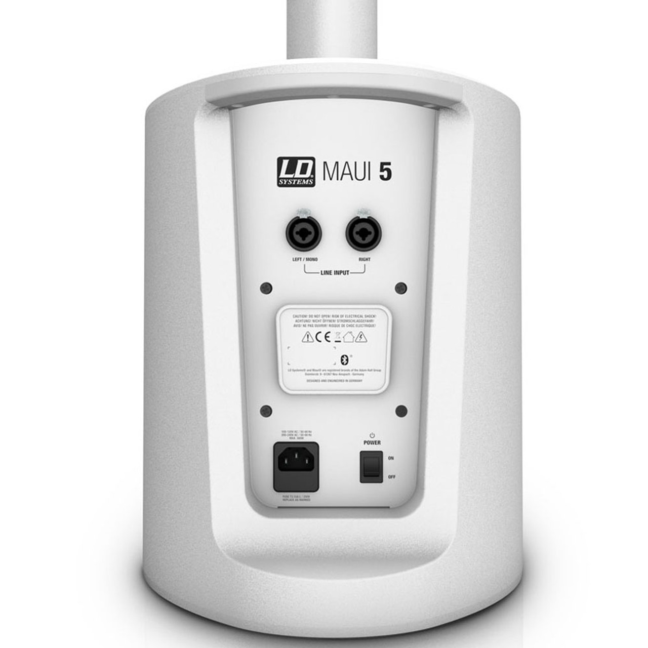 LD Systems MAUI 5 800W Column PA System with Mixer - White