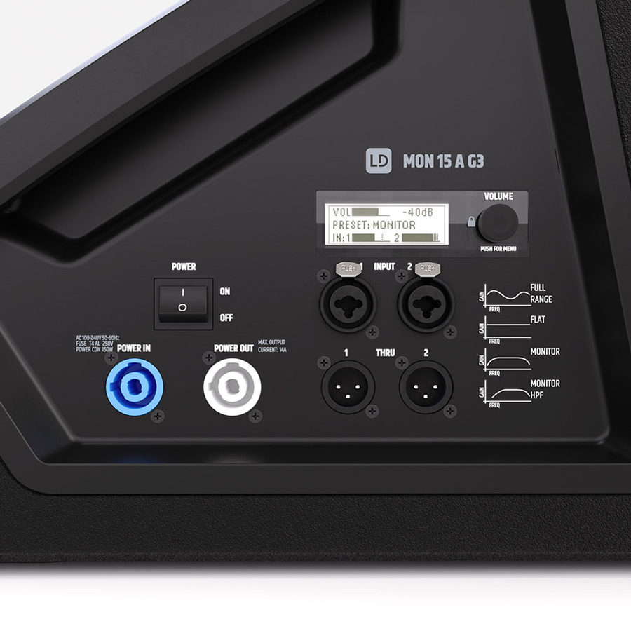 LD Systems Stage Monitor G3 15" Active 300W Coaxial