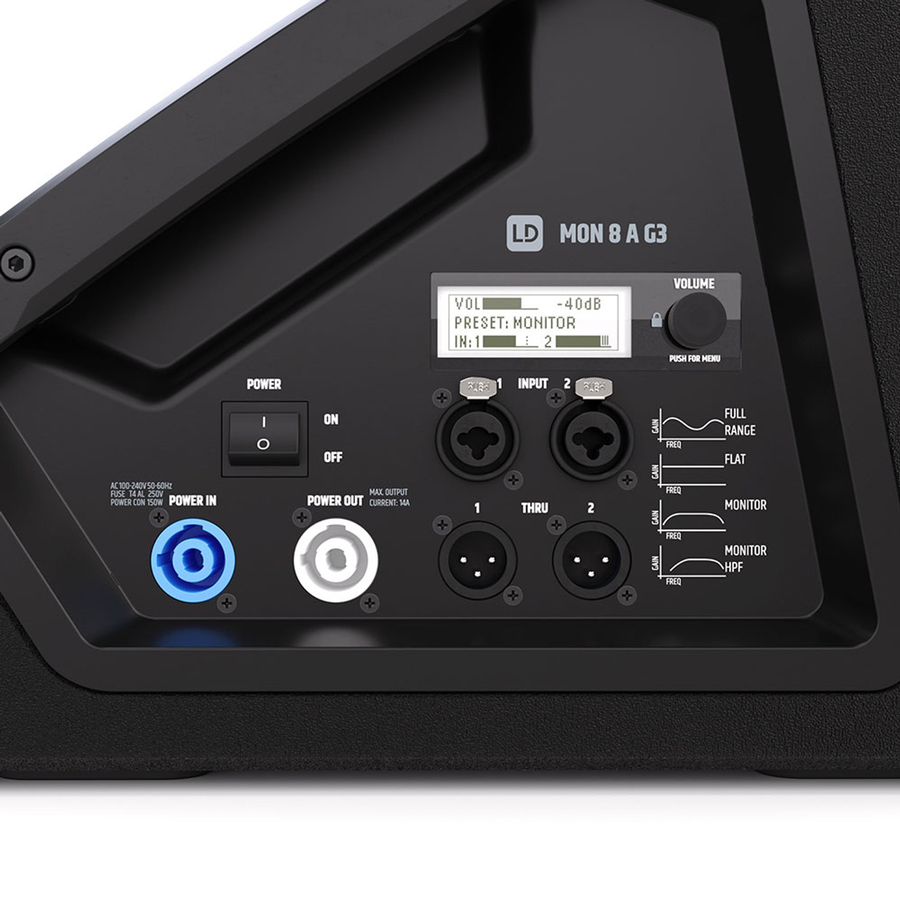 LD Systems Stage Monitor G3 8" Active 300W Coaxial