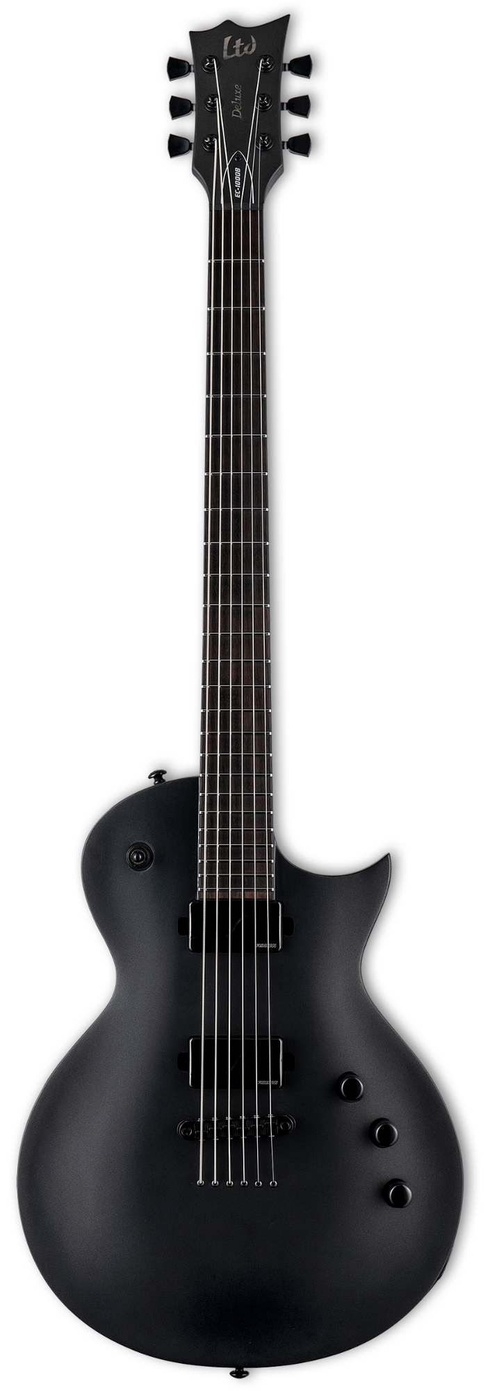 ESP LTD EC-1000 Baritone Electric Guitar - Charcoal Metallic Satin