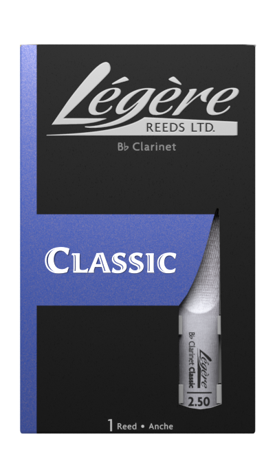 Legere Classic Bb Clarinet Reed - Grade 2.5