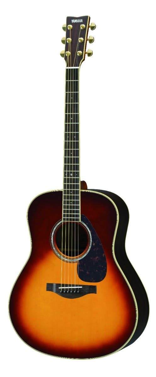 Yamaha LL6ARE Jumbo Acoustic Electric Guitar w/Hard Bag - Brown Sunburst
