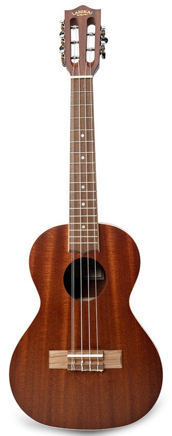 Lanikai Mahogany Series 5-String Tenor Ukulele w/Bag - Natural Satin Finish