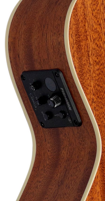 Lanikai Mahogany Series Bass Ukulele w/Bag + Pickup - Natural Satin Finish