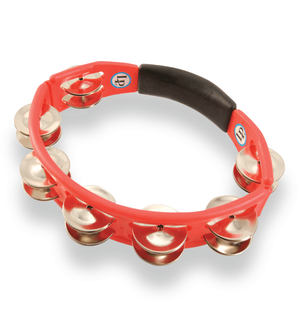 Latin Percussion LP Cyclops Handheld Tambourine - Red - Steel (LP151)