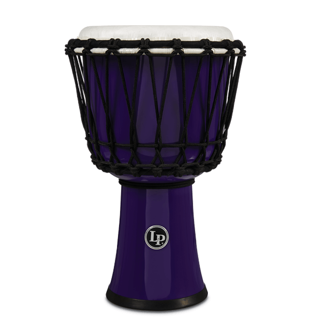 Latin Percussion LP 7" Rope Tuned Circle Djembe - Purple (LP1607PL)