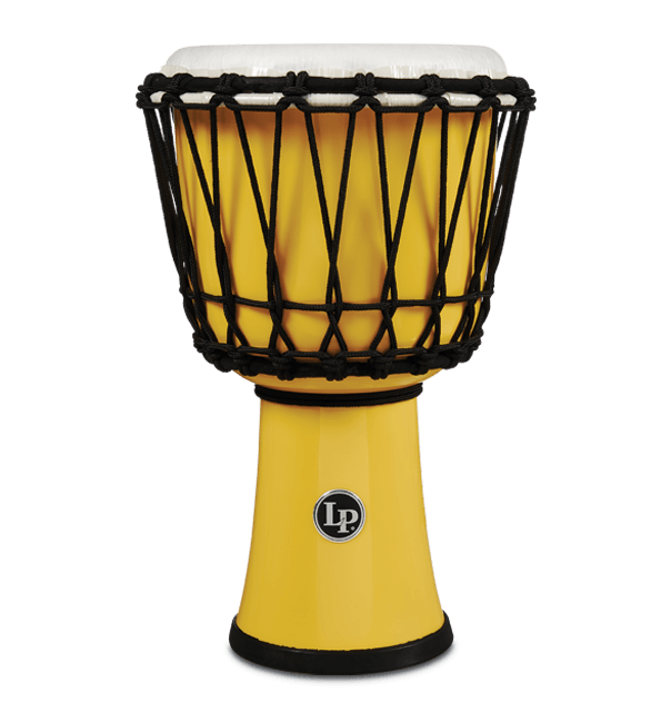 Latin Percussion LP 7" Rope Tuned Circle Djembe - Yellow (LP1607YL)