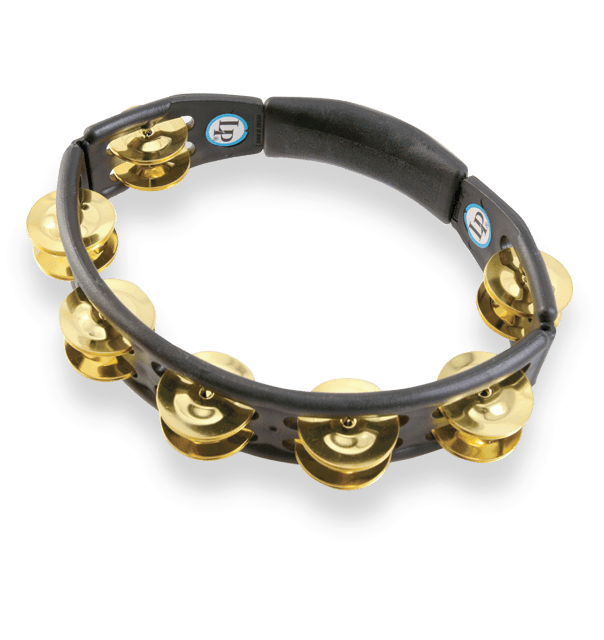 Latin Percussion LP Cyclops Handheld Tambourine - Black - Brass (LP170)