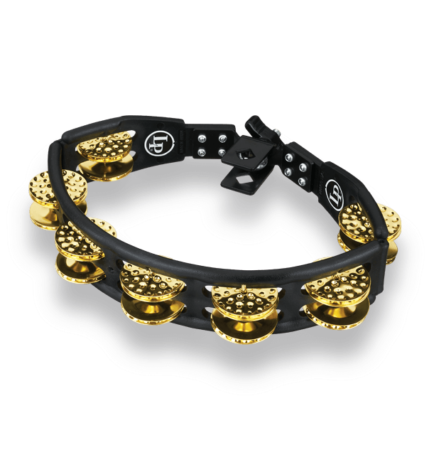 Latin Percussion LP Cyclops Mountable Tambourine - Black - Dimpled Brass (LP179)