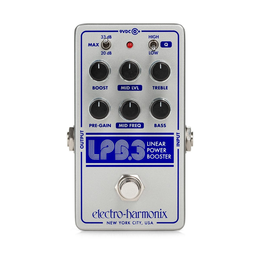 Electro Harmonix LPB-3 Linear Power Booster + EQ