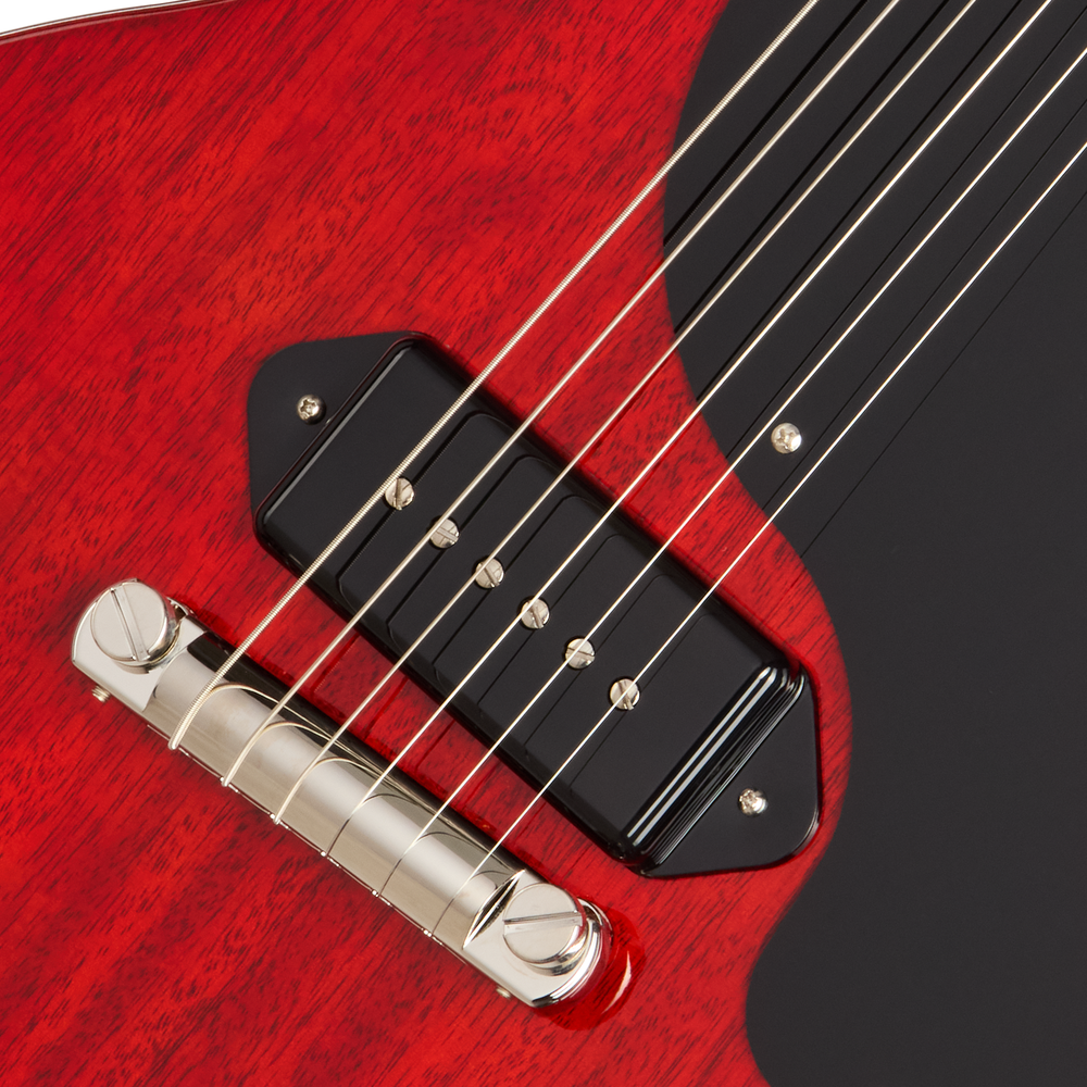 Gibson Les Paul Junior Double Cut - Black Pickguard - Vintage Cherry