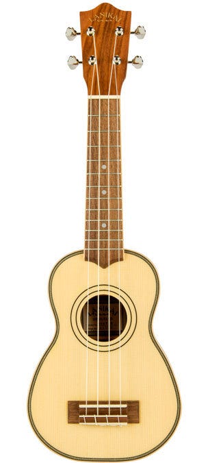 Lanikai Solid Spruce Top Series Soprano Ukulele - Natural Satin Finish