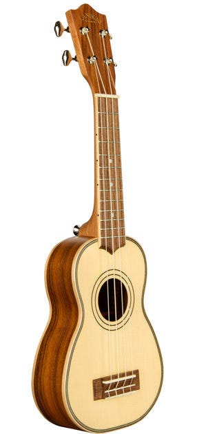 Lanikai Solid Spruce Top Series Soprano Ukulele w/Bag - Natural Satin Finish
