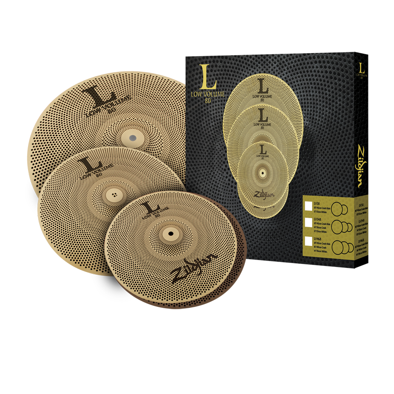 Zildjian L80 "Low Volume" Cymbal Set (LV348)