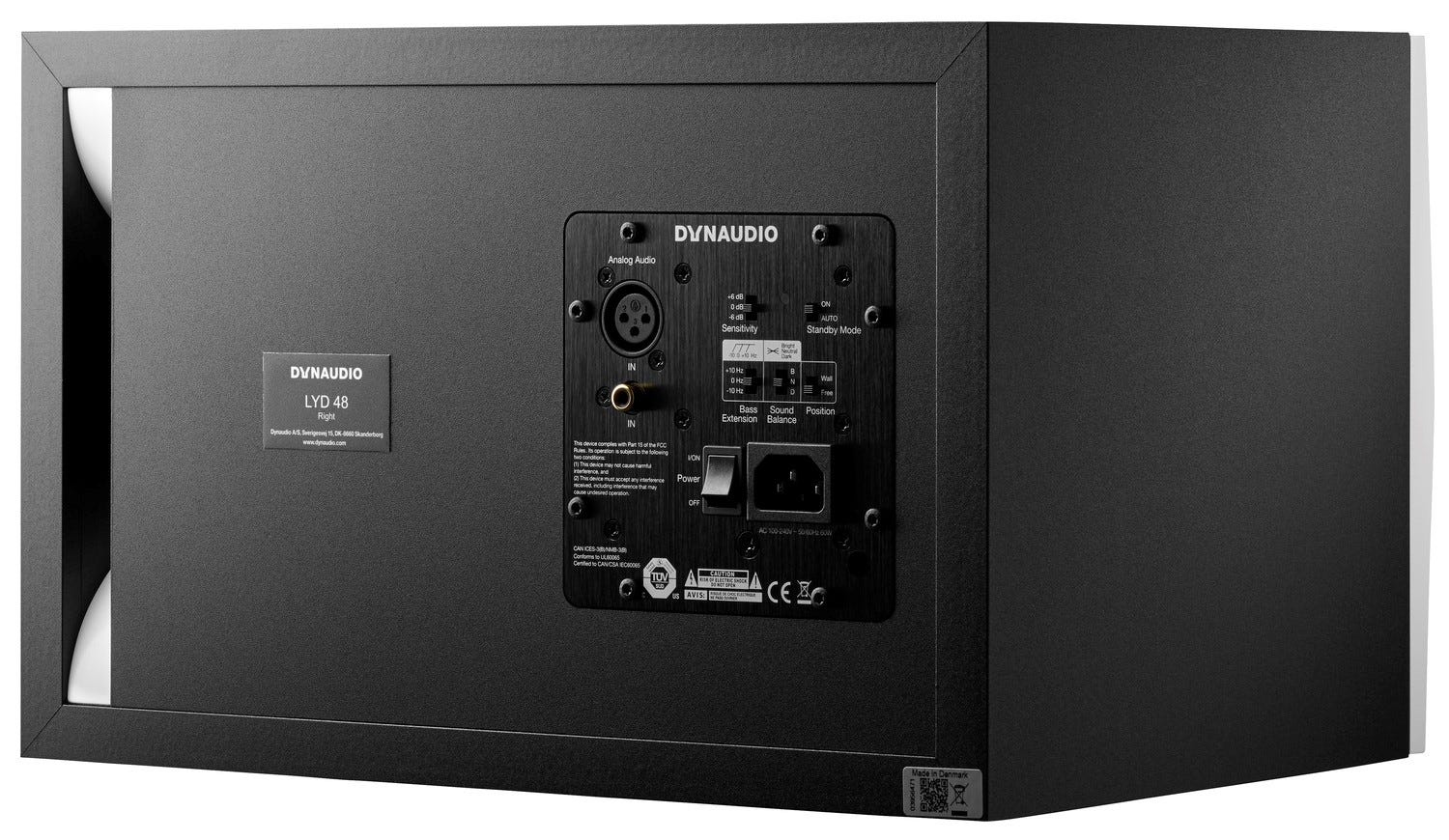 Dynaudio LYD48 3-Way 8" Studio Monitor - White (Right)