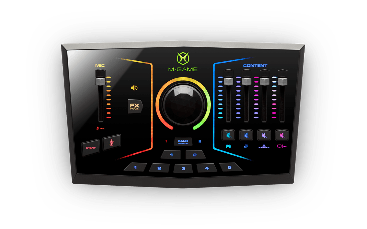 M-Game DUAL RGB USB Streaming Interface / Mixer