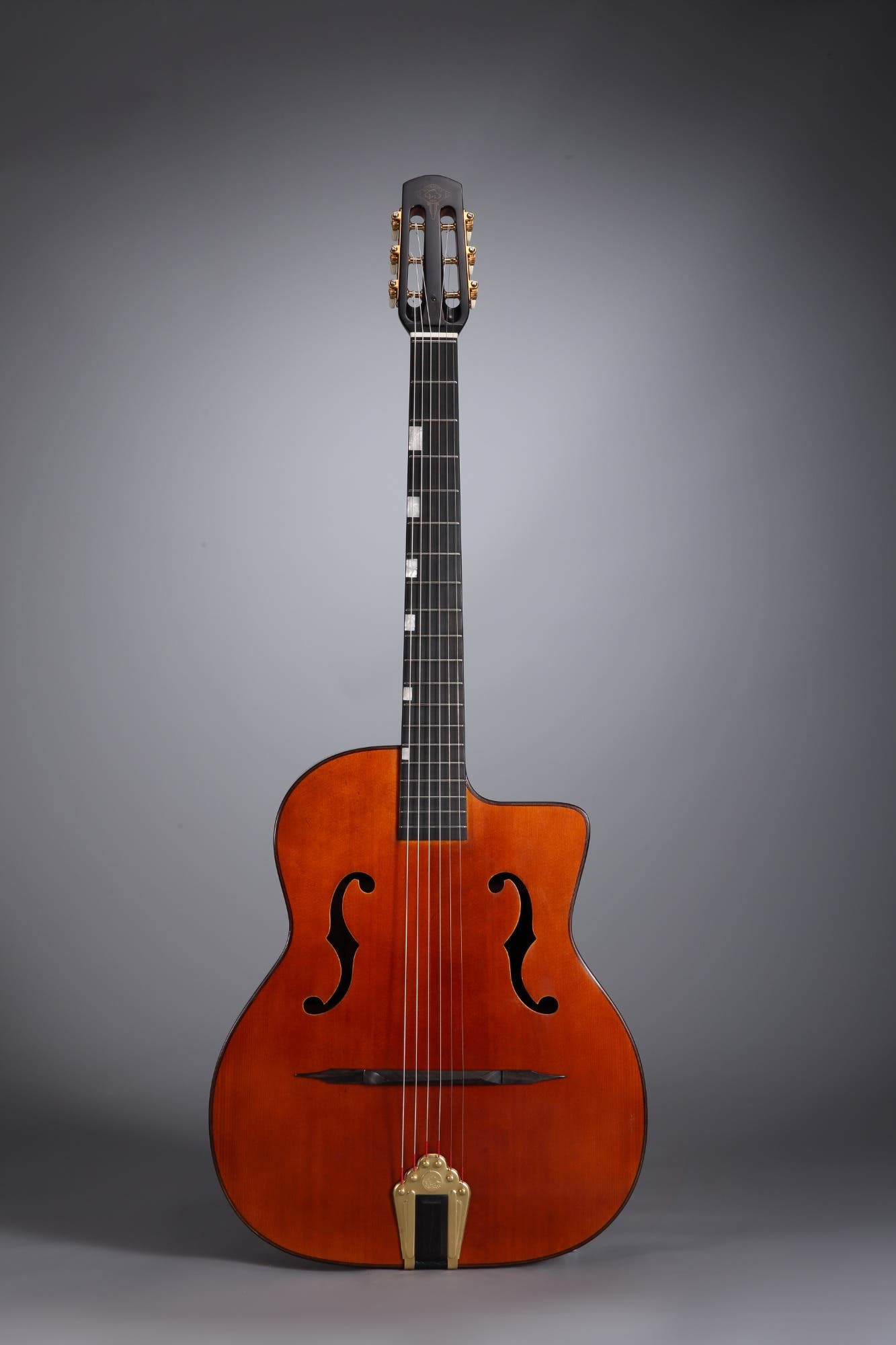 Altamira M01F AF Gypsy Jazz Guitar w/F-Holes - Antique Finish (inc Case)