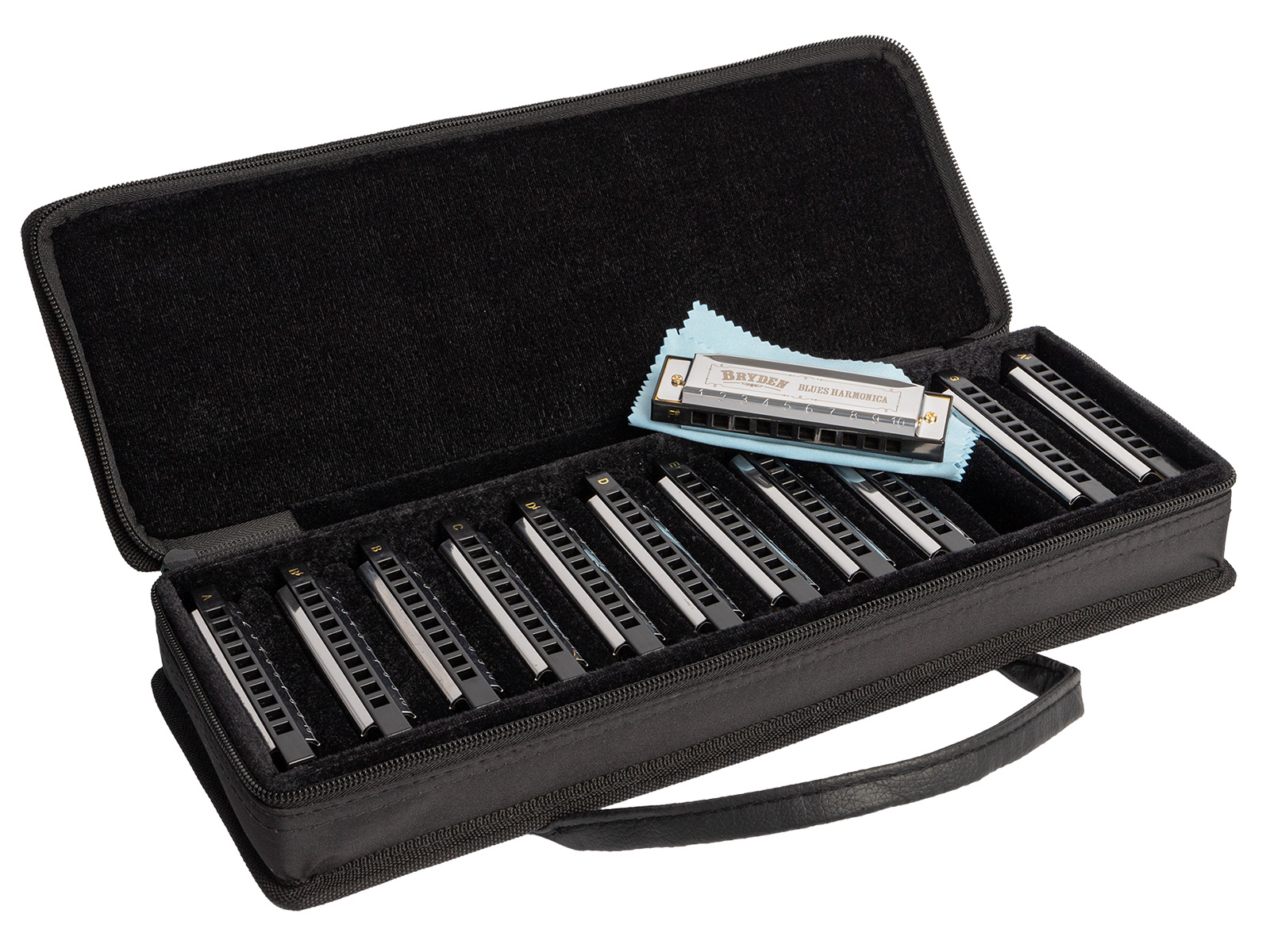 Bryden M70 Diatonic “Blues” Harmonica Set (12)