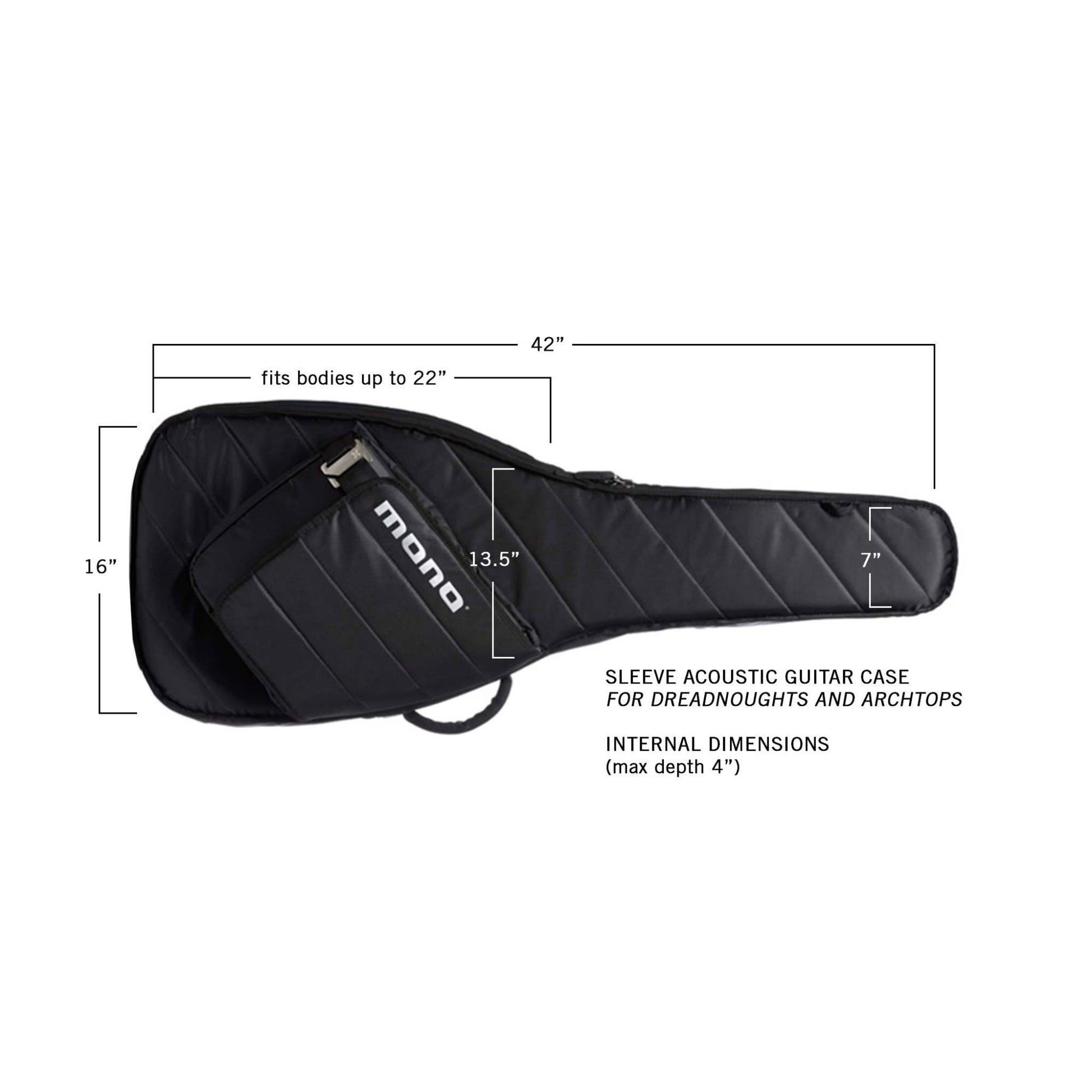 Mono M80 Sleeve Acoustic Guitar Bag - Black