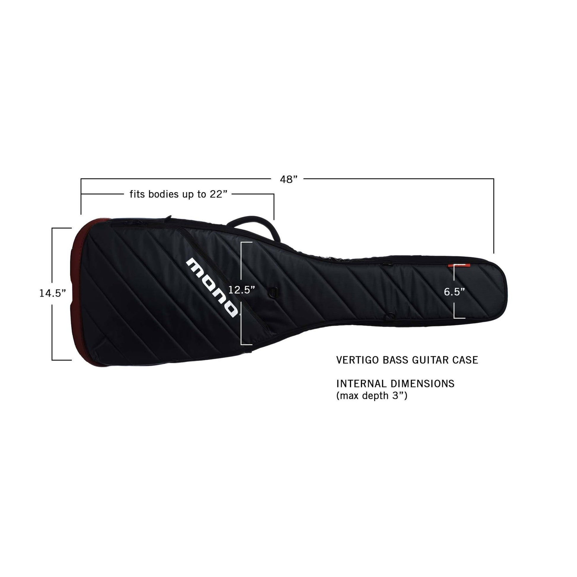 Mono M80 Vertigo Bass Guitar Case - Grey