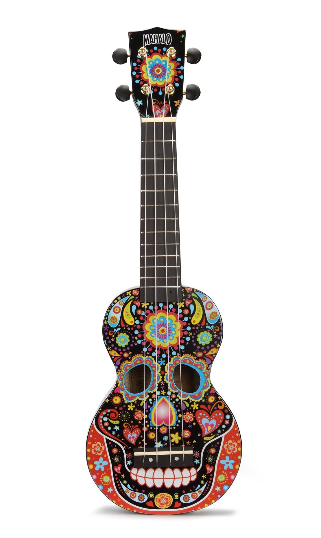 Mahalo Art Series Soprano Ukulele - Skull (MA1SKBK)