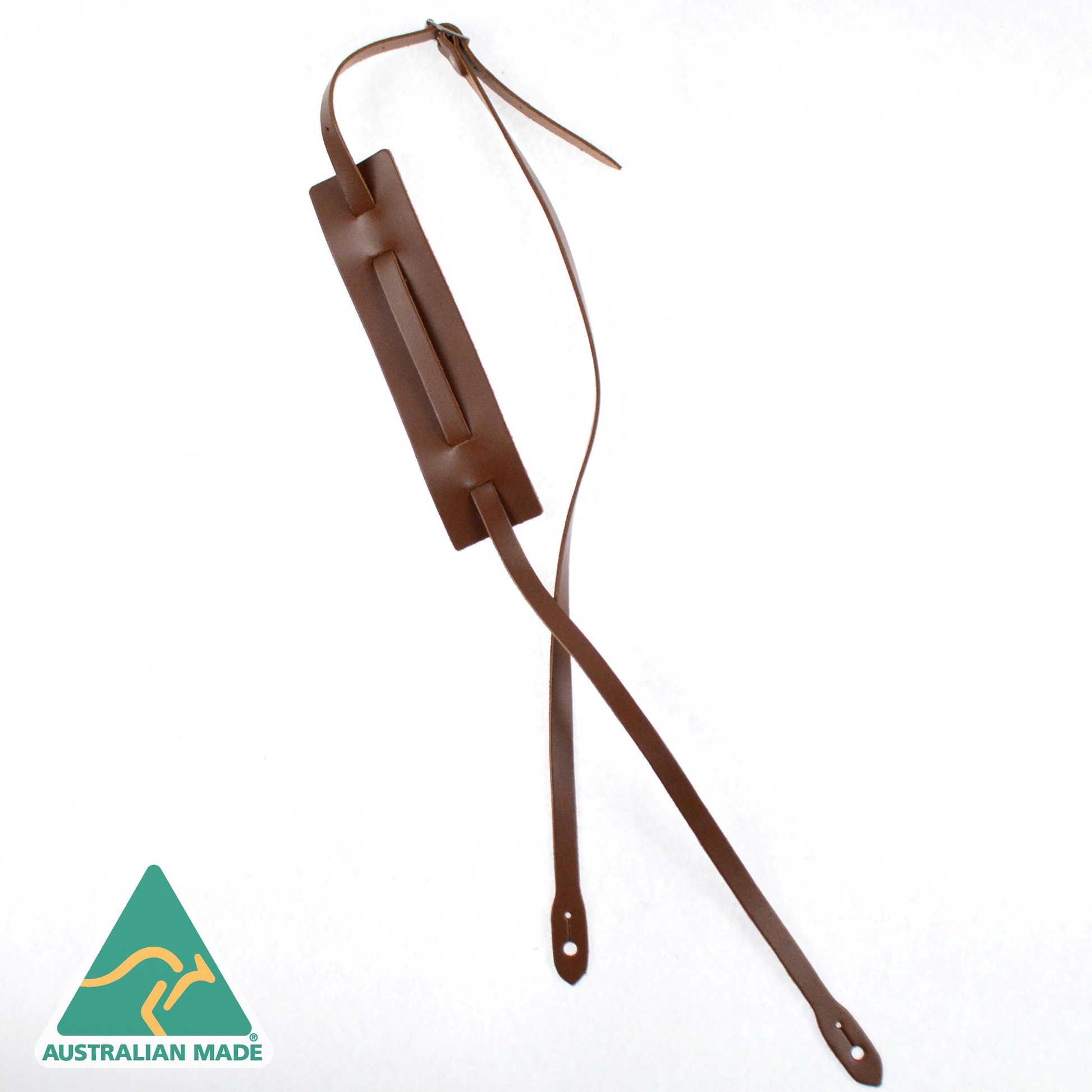 Colonial Mandolin Strap w/Pad - Brown