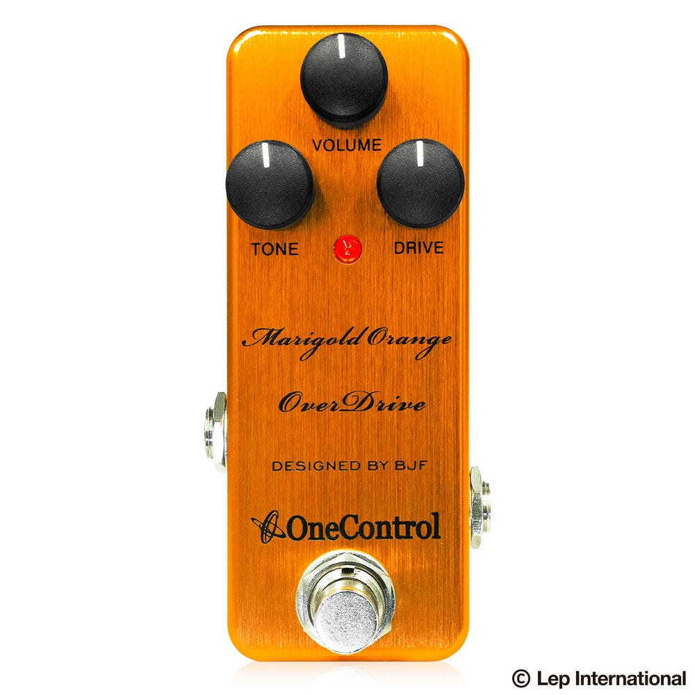 One Control BJF Series Marigold Orange OverDrive Pedal