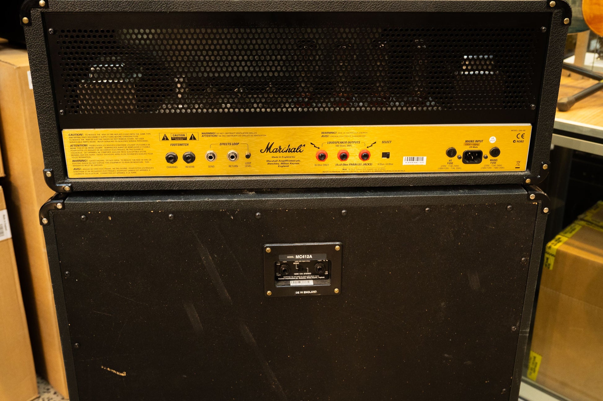 Marshall DSL100 Amp + MC412A 4x12 Cab - Pre-Owned