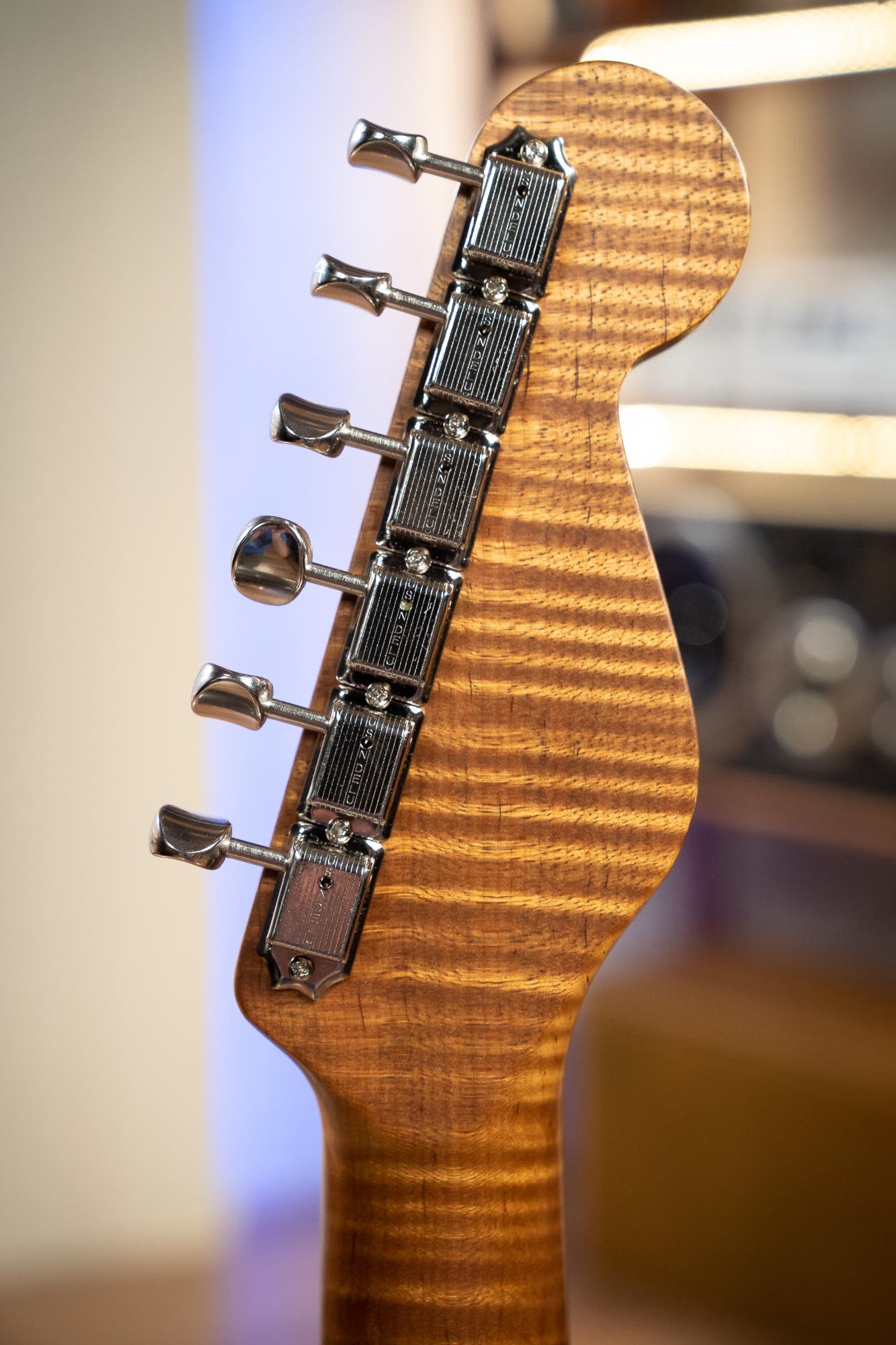 Paoletti Loft Series Alfa HSS - Heavy Pink / Sunburst - Reverse Headstock (Custom Order)