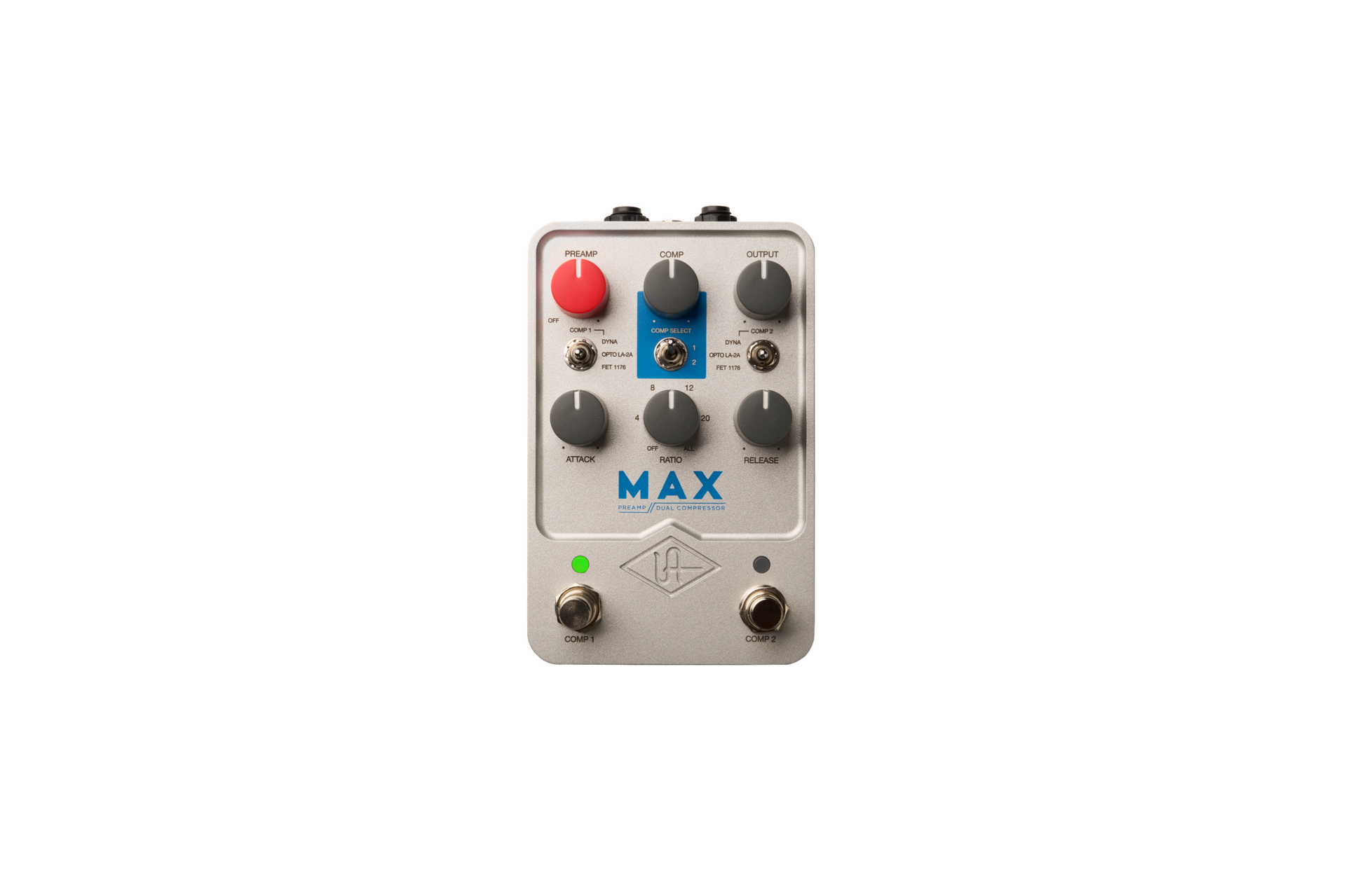 ギター UAFX MAX Preamp/Dual Compressor Universal Audio UAFX MAX Preamp + Dual Compressor Pedal | Better Music