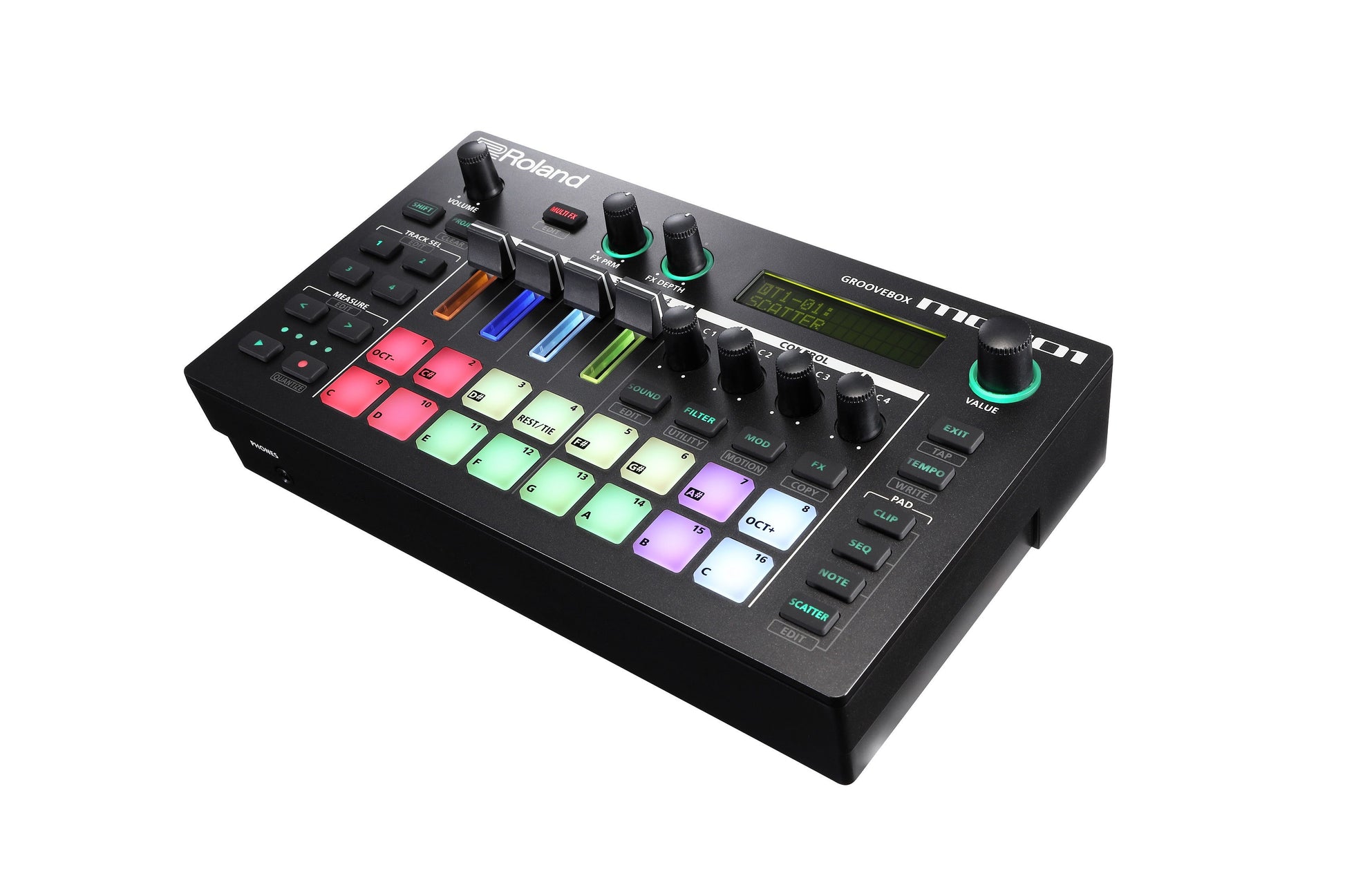 Roland MC-101 Groovebox Compact Live Sequencer/Synth